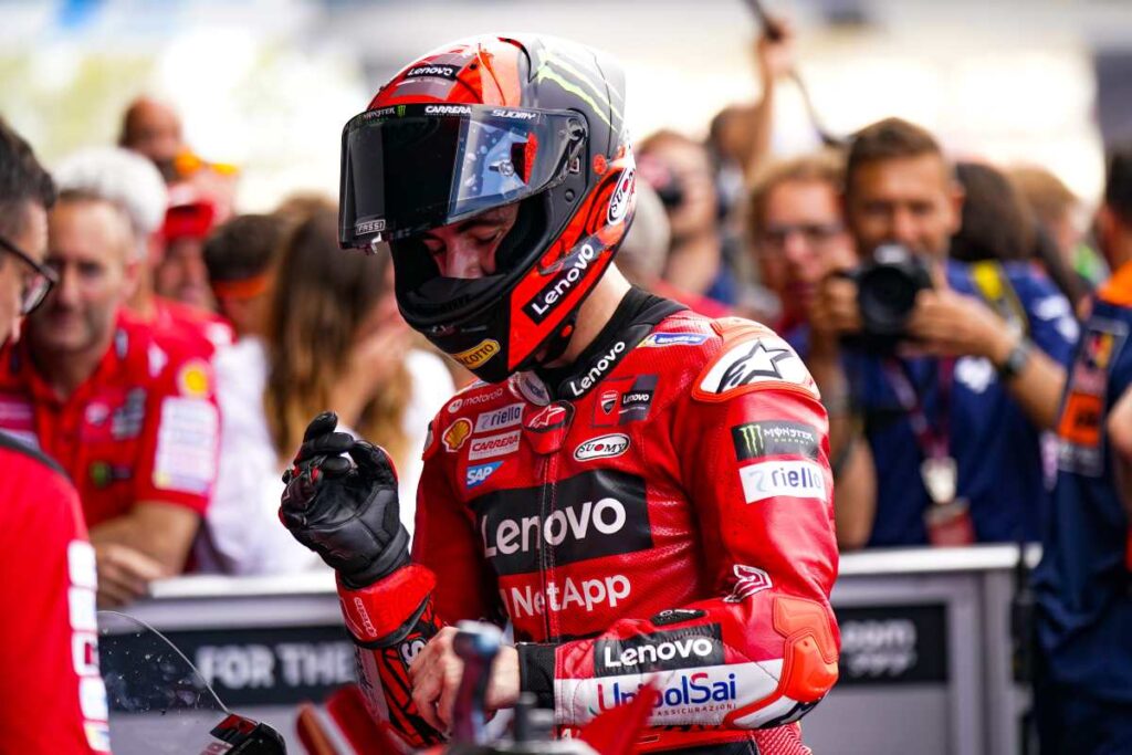MotoGP Jerez, Bagnaia-Stratege: “Also habe ich Binder geschlagen” Pecco Bagnaia MotoGP Jerez