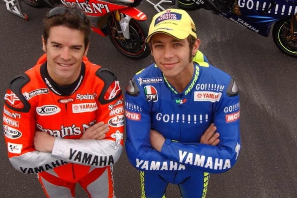 Carlos Checa Valentino Rossi Yamaha