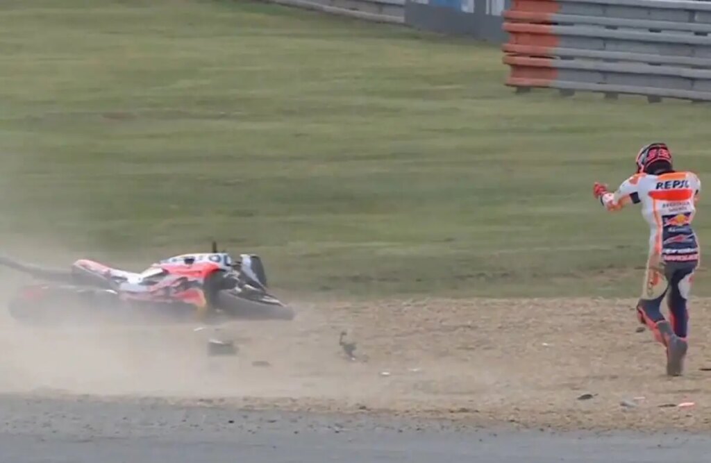 MotoGP Le Mans, Latihan 2: crash, Marc Marquez lagi marc-marquez-motogp-p2-le-mans