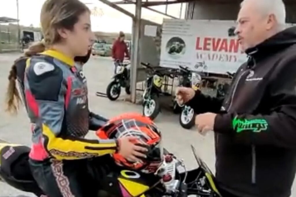 CIV Junior Minigp: Miranda Festoso und Alex Design überprüfen die Programme Miranda Festoso