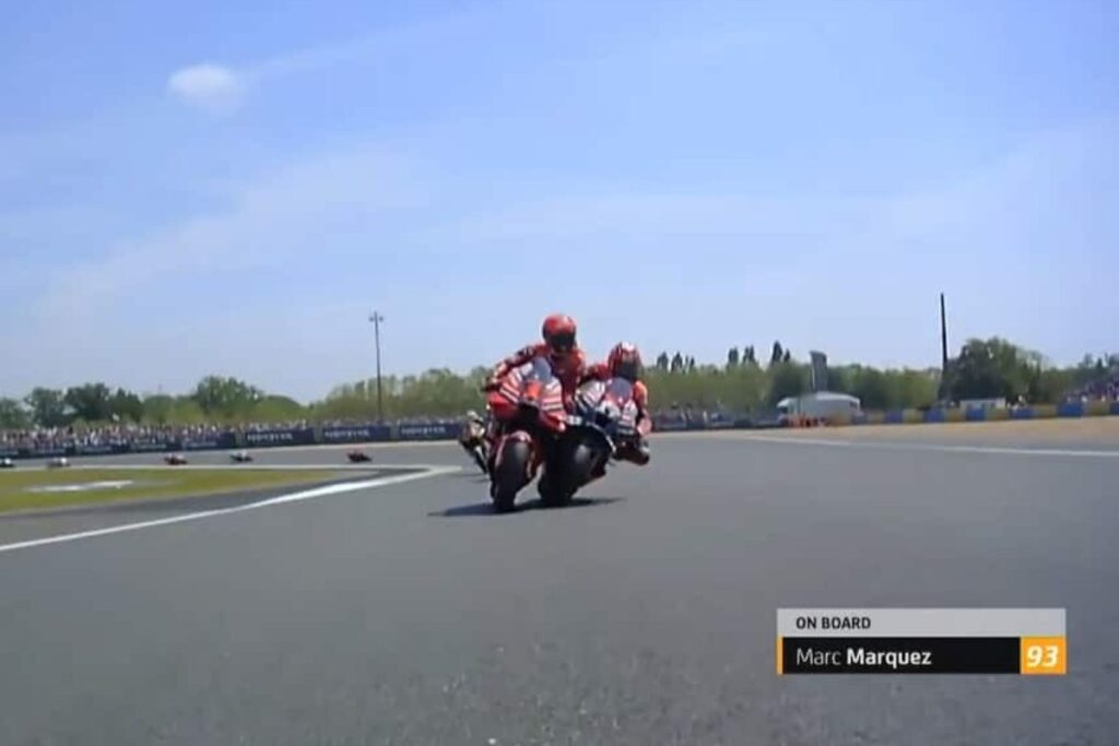 Vinales: „Rennunfall, aber Bagnaia hätte mir mehr Platz lassen können“ Vinales Bagnaia incidente Le Mans