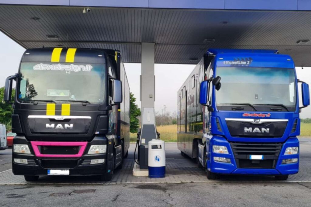 Alex Design double : le designer aux deux camions du Mugello Alex Design 2023