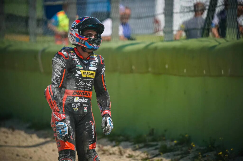 CIV Superbike : Michele Pirro la philosophe “Petite erreur, ça arrive” Michele Pirro CIV Superbike Vallelunga