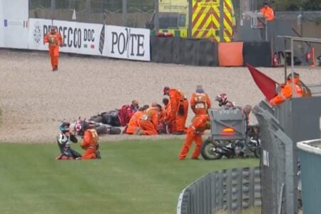 Michael Rinaldi Superbike Donington incidente