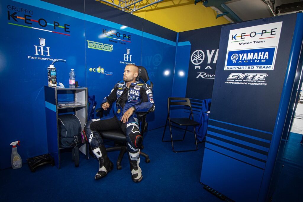 CIV Superbike, Alex Delbianco stürzte bei den Tests in Misano dreimal Delbianco Superbike