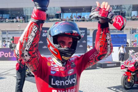 MotoGP Austria, Pecco Bagnaia trionfa nella Sprint Race