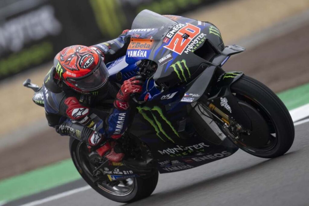 MotoGP Silverstone, Quartararo frustrato dopo la Sprint