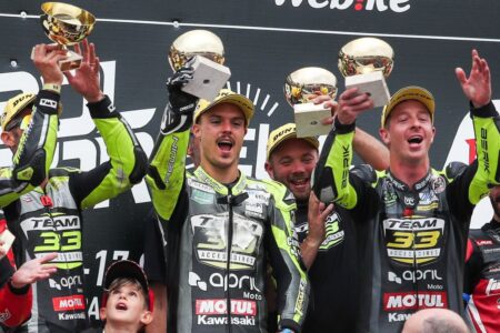 Squalifica Honda RAC41, il trio italiano di Kawasaki 33 Campioni Endurance Stock