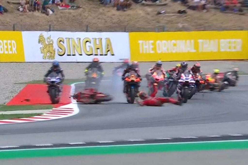 MotoGP Catalunya, Binder commenta l'incidente con Bagnaia