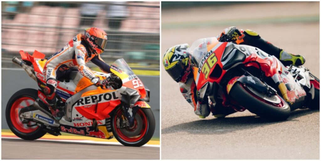 MotoGP, setengah tersenyum Honda: Marquez dan Mir bergandengan tangan di Q2 marquez-mir-india-motogp-day1