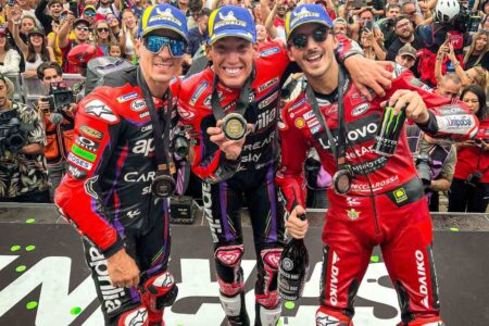MotoGP Catalunya, Aleix Espargaro elogia Pecco Bagnaia