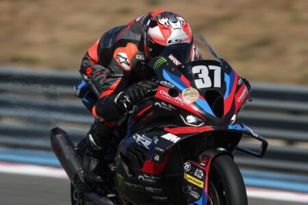 Loris Baz al Bol d'Or 2023 con la BMW ufficiale