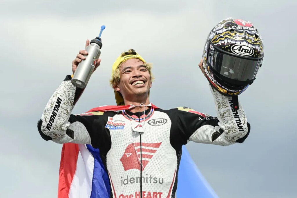 Moto2 : Somkiat Chantra héros dans son pays natal, c’est un podium de rêve somkiat-chantra-moto2-thai