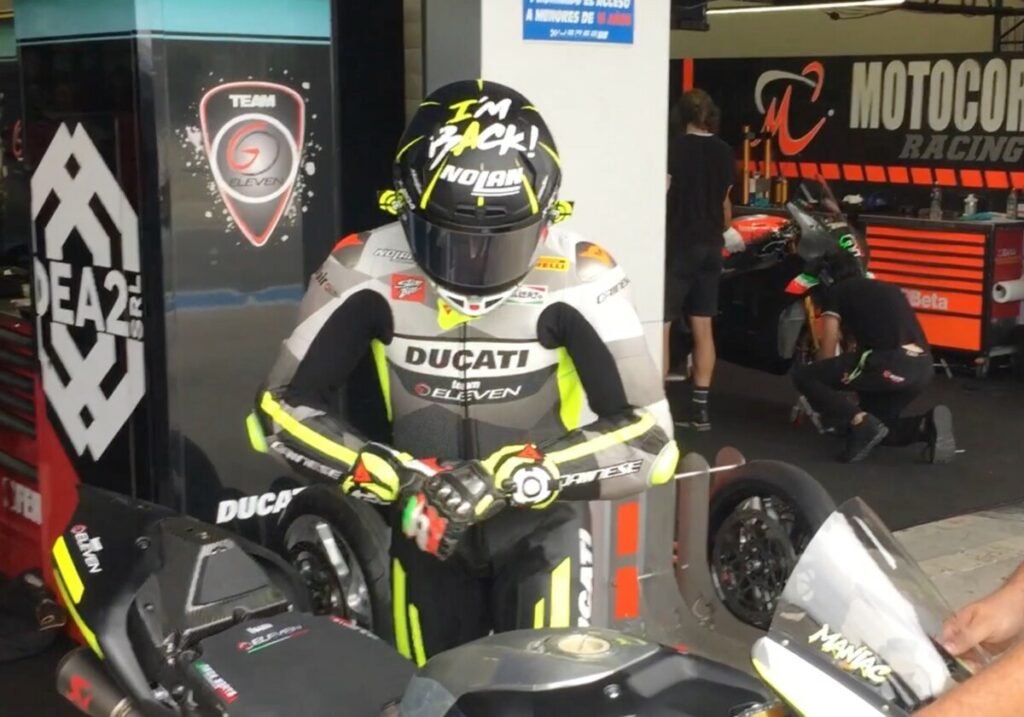 Superbike Jerez : Andrea Iannone, les premiers tours en Superbike (Vidéo) Andrea Iannone, Superbike