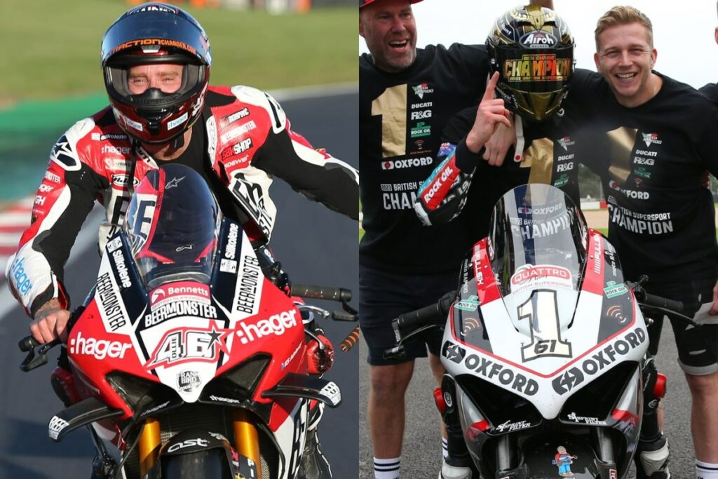 Doublé Ducati entre British Superbike et Supersport : 21 ans d’attente Doppietta Ducati tra British Superbike e Supersport: 21 anni di attesa