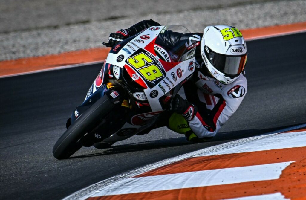 Moto3, Luca Lunetta prend les commandes du Championnat du Monde “Je ne laisserai rien au hasard” luca-lunetta-sic58-test-moto3