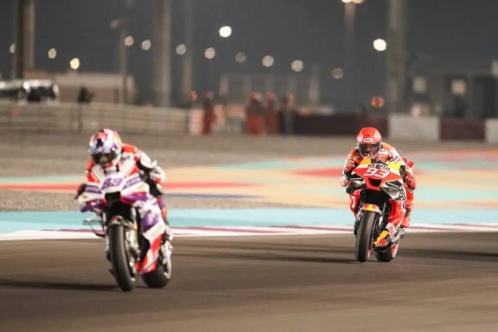 MotoGP, Marc Marquez explique : “C’est pour ça que je n’ai pas attaqué Martin” MotoGP Qatar, perché Marquez non ha superato Martin