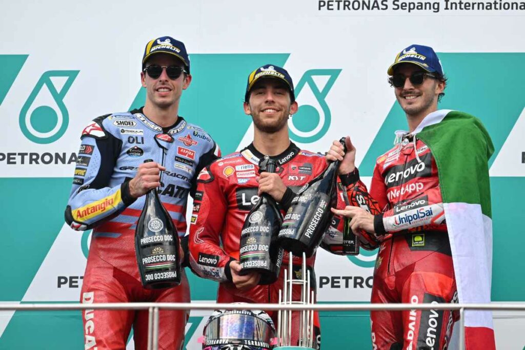 MotoGP, classement des pilotes actualisé : Bagnaia gagne peu sur Martin MotoGP 2023, la nuova classifica piloti dopo Sepang