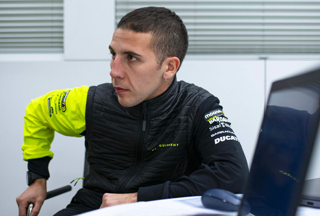 Andrea Migno, le nouveau défi : coach et analyste vidéo de l’équipe VR46 Andrea Migno