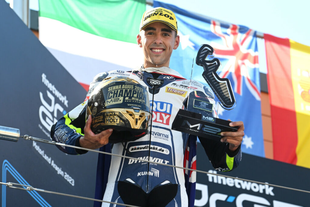 Moto2 : Senna Agius, domination européenne pour le pass Coupe du monde senna-agius-moto2-campione-2023