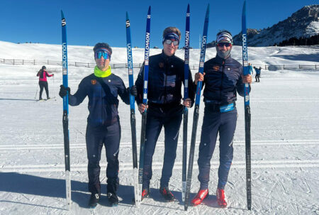 Entraînement en altitude pour Corsi et les autres pilotes Fiamme Oro raduno Moena Fiamme Oro Supersport
