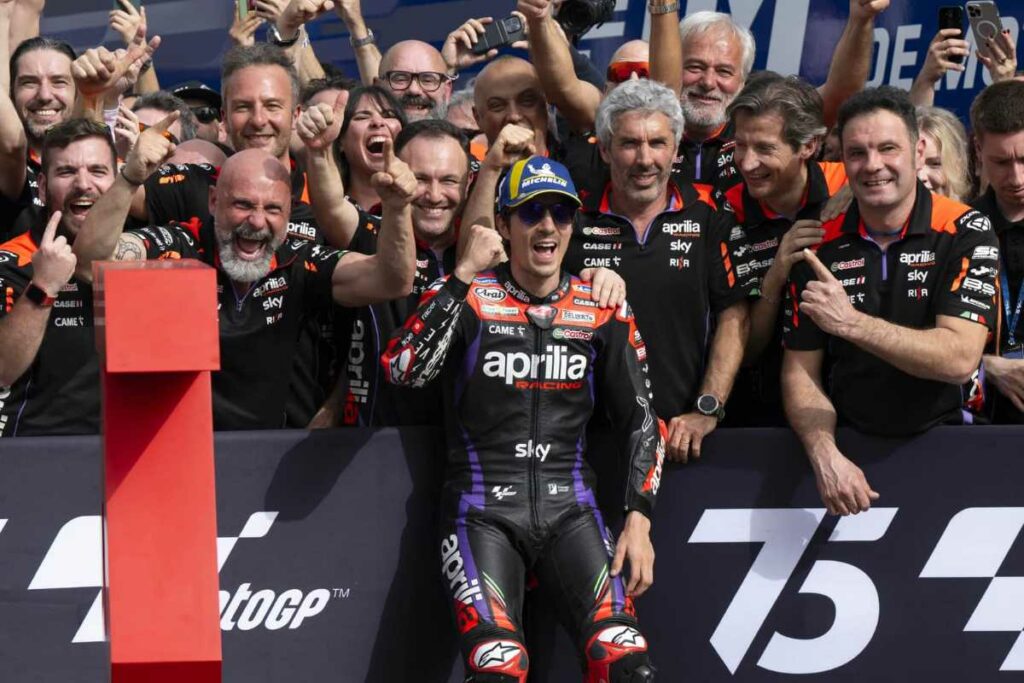 MotoGP, Vinales se débloque avec Aprilia : “Je me suis déchargé d’un fardeau” MotoGP Portimao Vinales Aprilia