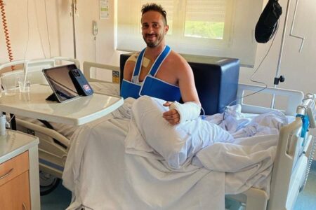 Andrea Dovizioso incidente motocross