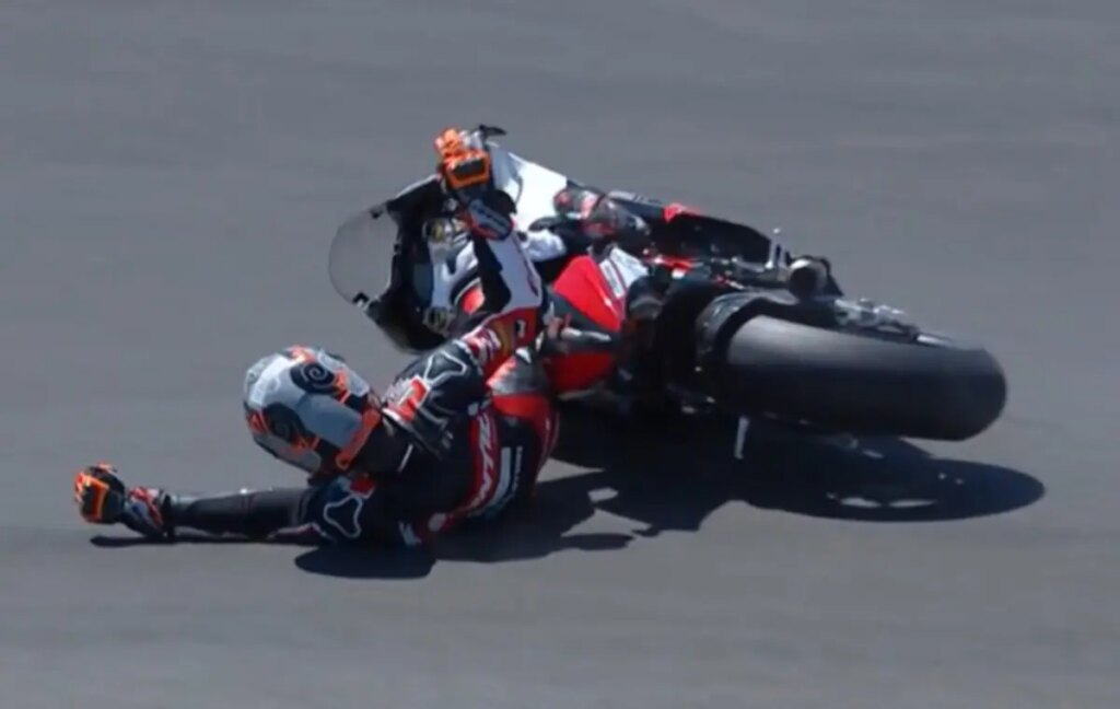 Moto2 Austin, Essais 1 : Aldeguer s’envole, le leader Canet glisse canet-crash-p1-moto2