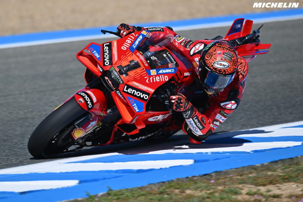 MotoGP Jerez, Tests : performance record de Bagnaia, combien de chutes bagnaia-practice-motogp-jerez