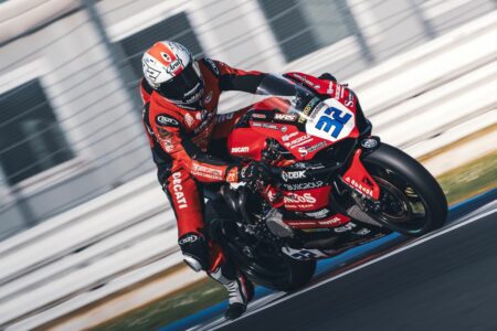 Il 20enne Andrea Giombini ha centrato a Misano il primo podio nel CIV Supersport: con il team Broncos Ducati sarà uno degli outsiders della stagione