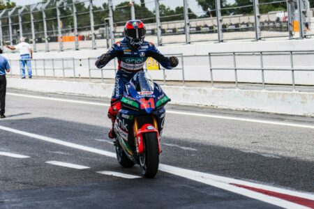 Kevin Zannoni, premier triomphe en MotoE et leadership « Une grande émotion et une bonne énergie » zannoni-vittoria-motoe-catalunya