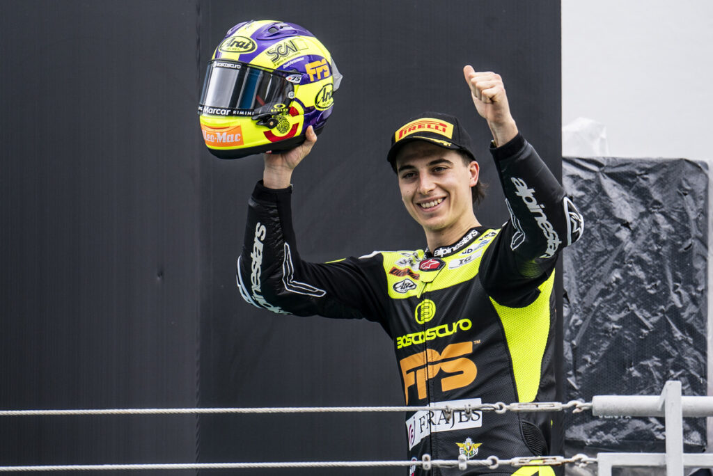 Mattia Casadei leader Moto2 « Pas encore à 100%, je me vois grandir » casadei-moto2-win-race1-estoril