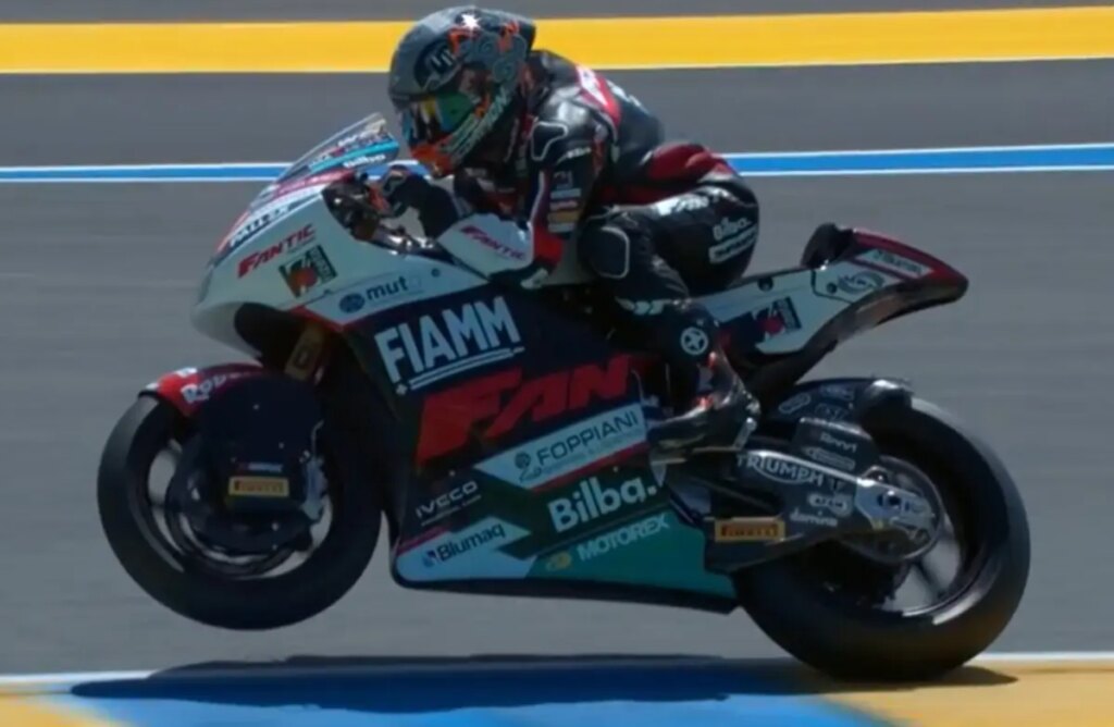 Moto2 Le Mans : Aron Canet, pole position héroïque (avec chute) canet-q1-moto2-le-mans