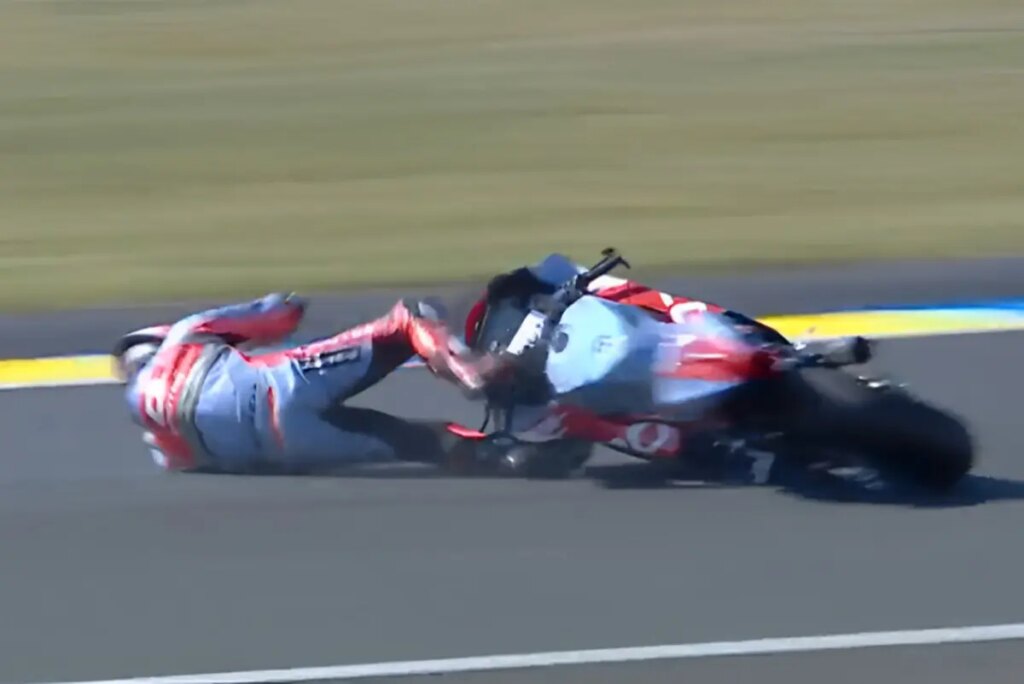Moto2 Le Mans, Essai 2 : Manuel Gonzalez, rappel et chute crash-gonzalez-moto2-p2-le-mans