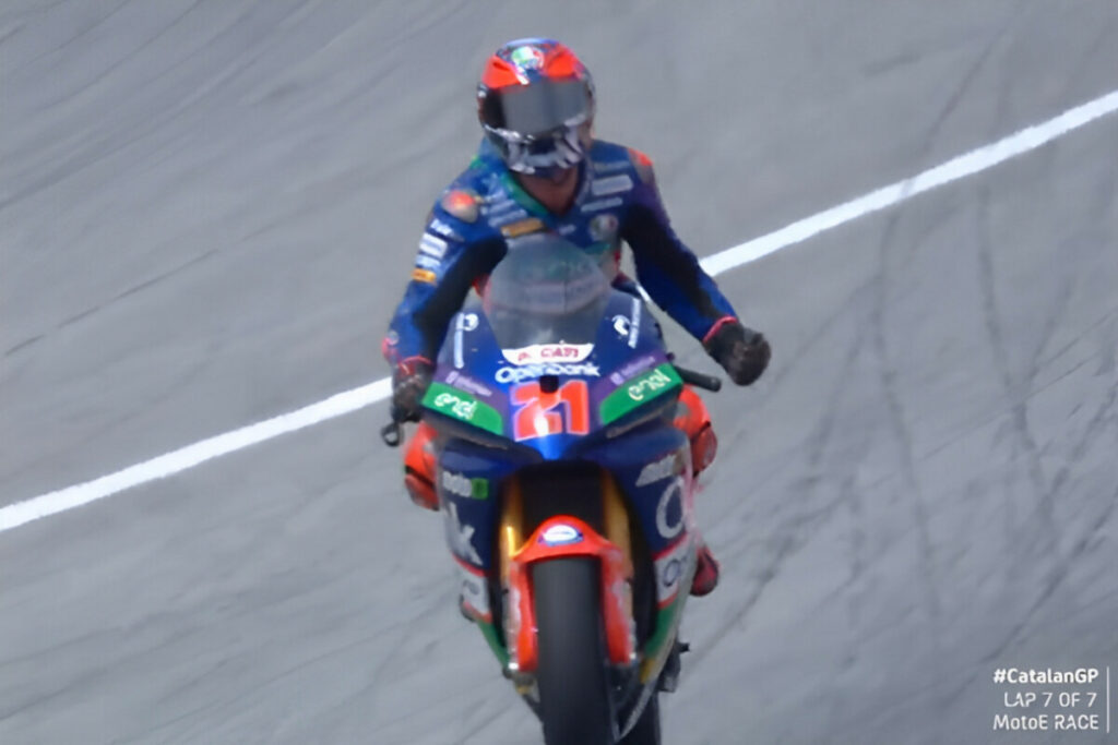 MotoE Catalunya, Course 2 : enfin Zannoni ! Zaccone de retour sur le podium zannoni-win-motoe-race2-catalunya