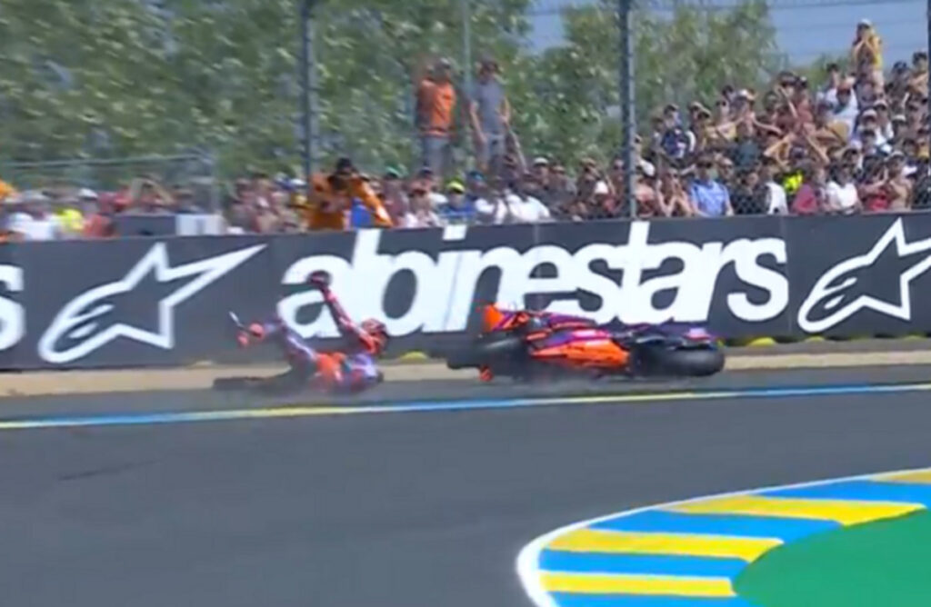 MotoGP Le Mans : Martin record de pole avec chute, Marquez seulement 13ème crash-martin-qp-motogp-le-mans