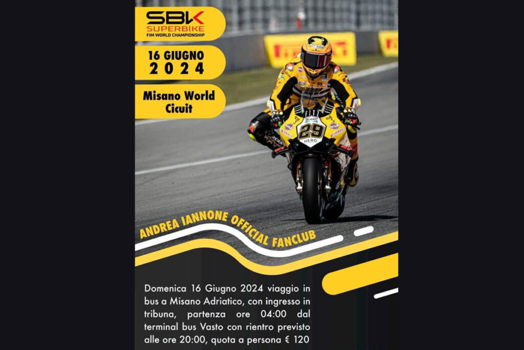 Le Fanclub Andrea Iannone recommence “Nous sommes durs, tout comme lui” Andrea Iannone Fansclub