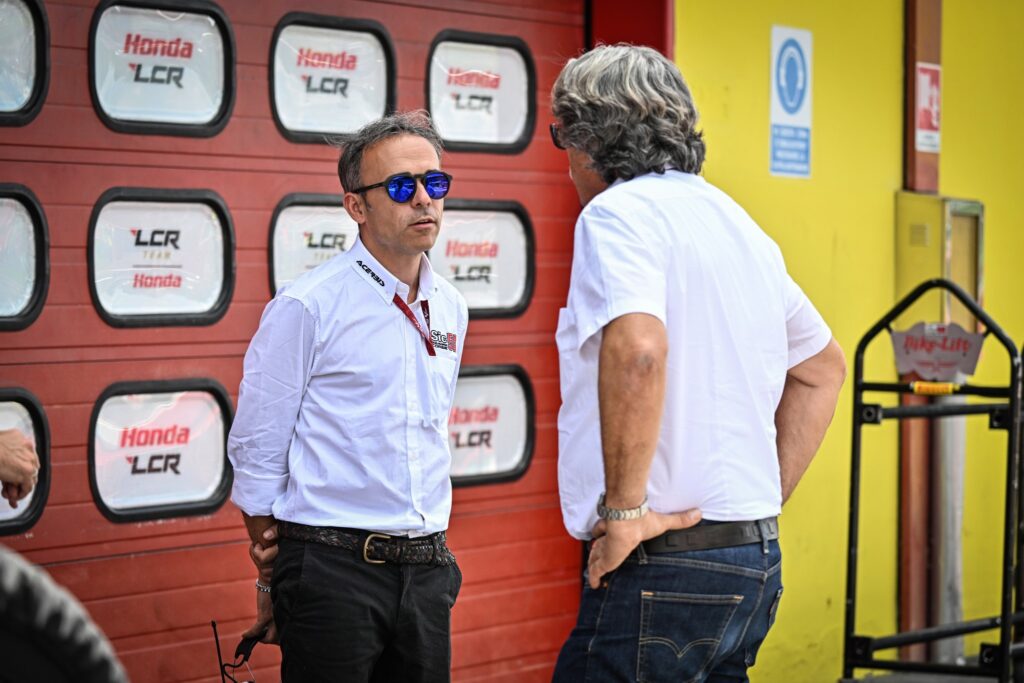 Moto3 : Marco Grana « Bien, mais il faut viser plus haut » Marco Grana e Paolo Simoncelli, Sic58, Moto3