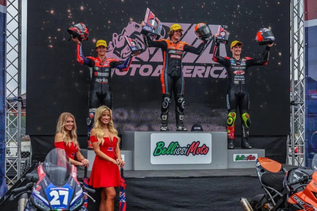 MotoAmerica : Di Mario, 15 ans, signe un double podium à Brainerd Alessandro Di Mario MotoAmerica