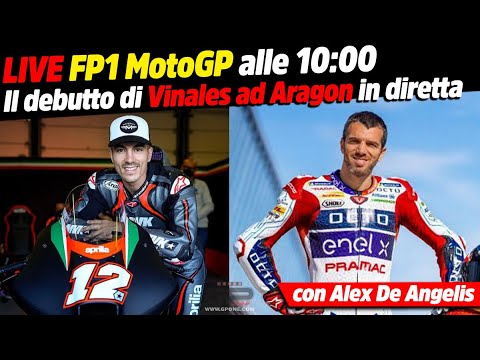 LIVE - Alex De Angelis commenta la FP1 MotoGP di Aragon in diretta