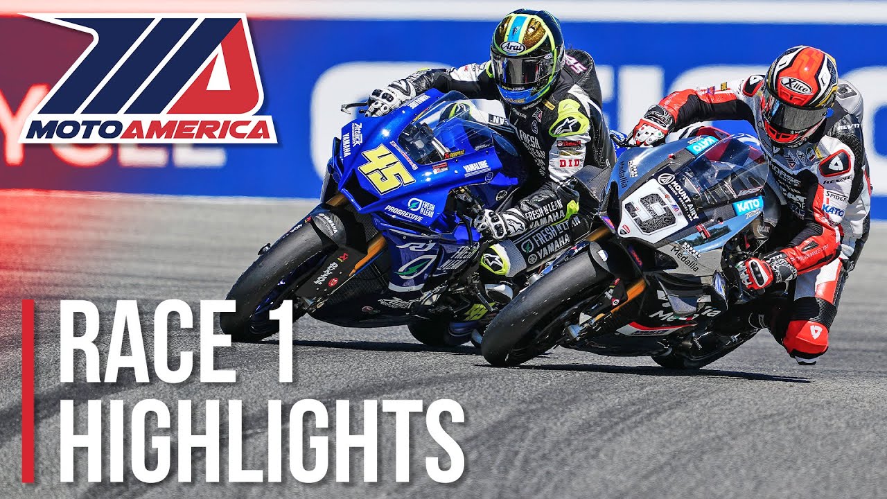 MotoAmerica Medallia Superbike Race 1 Highlights at Laguna Seca 2022