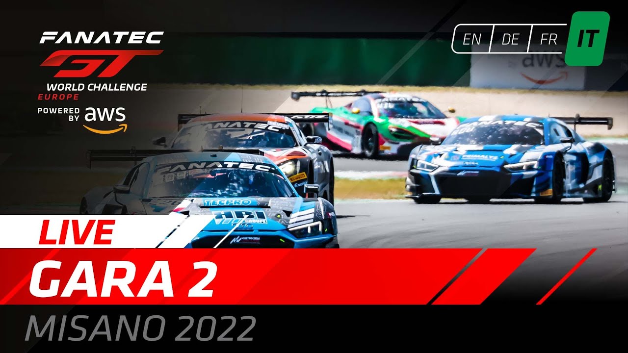 LIVE | Gara 2 | Misano | Fanatec GT World Challenge Europe Powered by AWS (Italian)