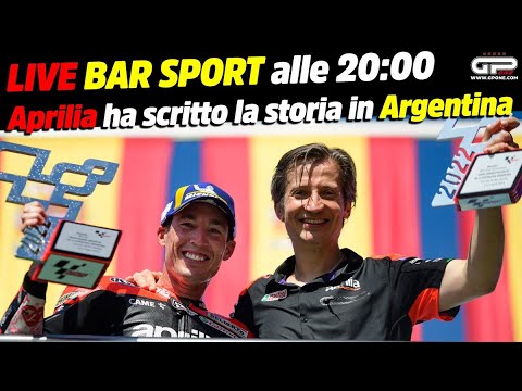 LIVE Bar Sport alle 20:00 - Aprilia ha scritto la storia in Argentina