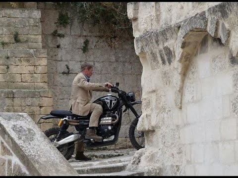 James Bond - No Time To Die: Extended edit with bike stunt riding