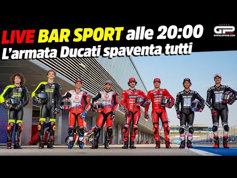 LIVE Bar Sport alle 20:00 - L'armata Ducati spaventa tutti