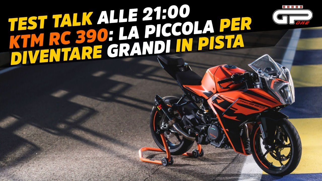 LIVE Test Talk alle 21:00 – KTM RC 390: piccola grande sportiva