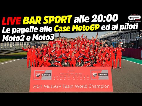LIVE Bar Sport alle 20 - Pagelle alle Case MotoGP e ai piloti Moto2 e Moto3
