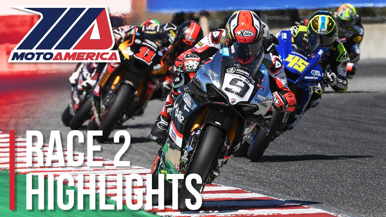 MotoAmerica Medallia Superbike Race 2 Highlights at Laguna Seca 2022