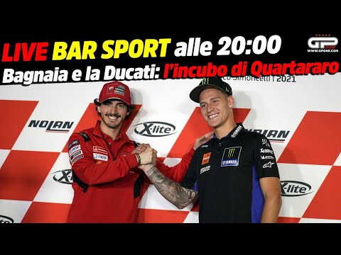 LIVE Bar Sport alle 20:00 - Bagnaia e la Ducati gli incubi di Quartararo