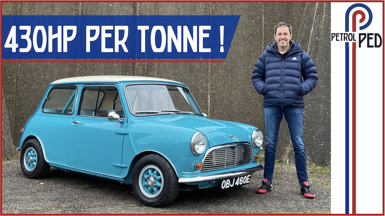 300hp Tesla powered Classic Mini - INSANE Performance and CRAZY 0-60 test !